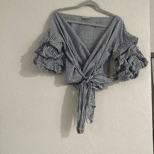 Lioness striped wrap top